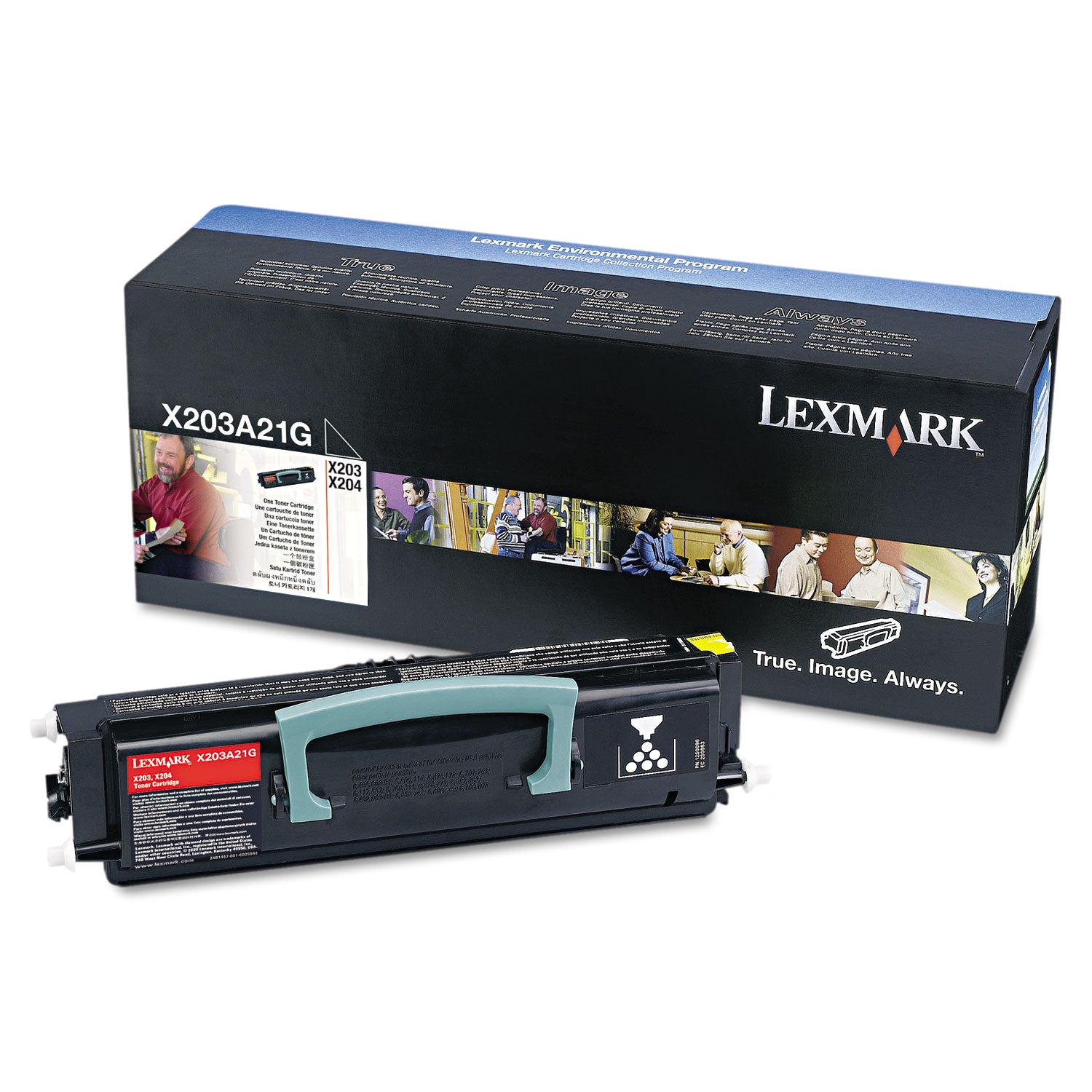 X203A11G Return Program Toner, 2,500 Page-Yield, Black - 