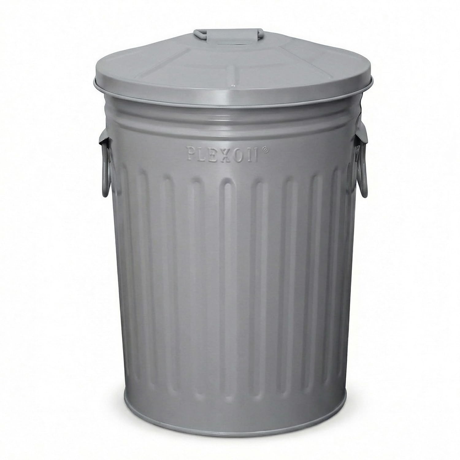 plexon-2-gallon-small-metal-trash-can-with-lid-bathroom-garbage-can-with-lid-bathroom-trash-can-for-bedroom-office-kitchen-indoor-waste-basket-round-powder-coated-gray-bucket