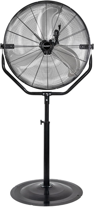 30 in. Black High Velocity Pedestal Fan, 3-Speed