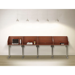 Study Carrell Add On, 1-Leg, 31.25 x 23.25 x 45.25, Cherry