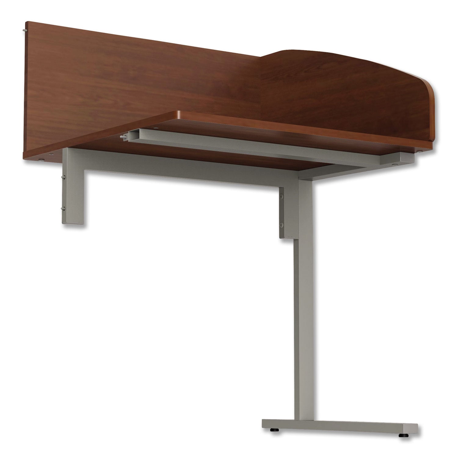 Study Carrell Add On, 1-Leg, 31.25 x 23.25 x 45.25, Cherry