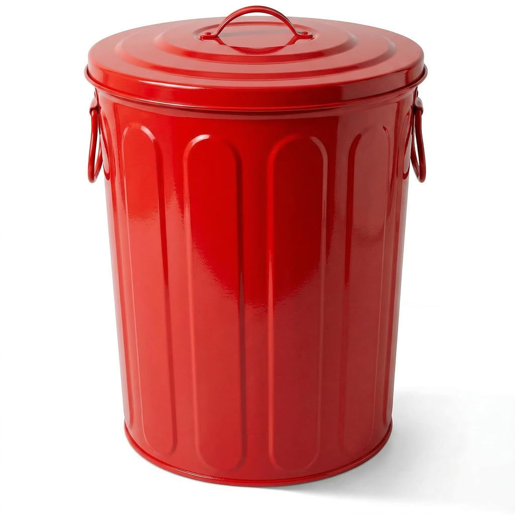 plexon-5-gallon-small-metal-trash-can-with-lid-outdoor-galvanized-steel-bucket-with-lid-5-gal-storage-can-for-dog-food-bird-seed-storage-container-rodent-pet-proof-red