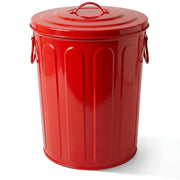 5 Gallon Metal Trash Can with Lid | Rust-Resistant