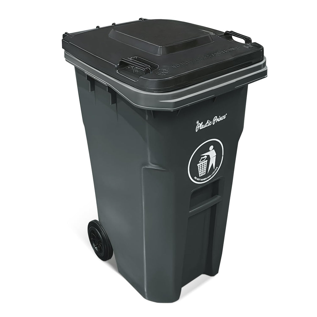 65 Gal Gray Rollout Container