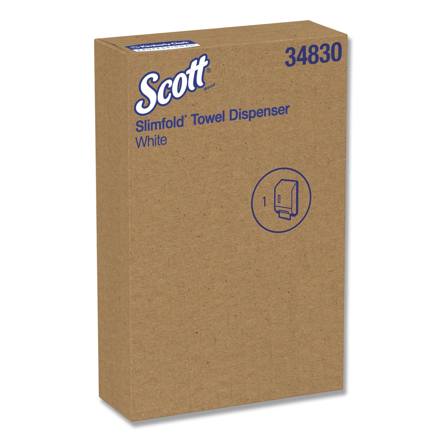 Slimfold Towel Dispenser, 9.88 x 2.88 x 13.75, White