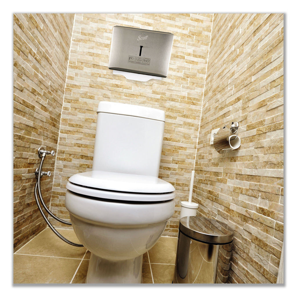 Personal Seat Cover Dispenser, 16.6 x 2.5 x 12.3, Stainless Steel