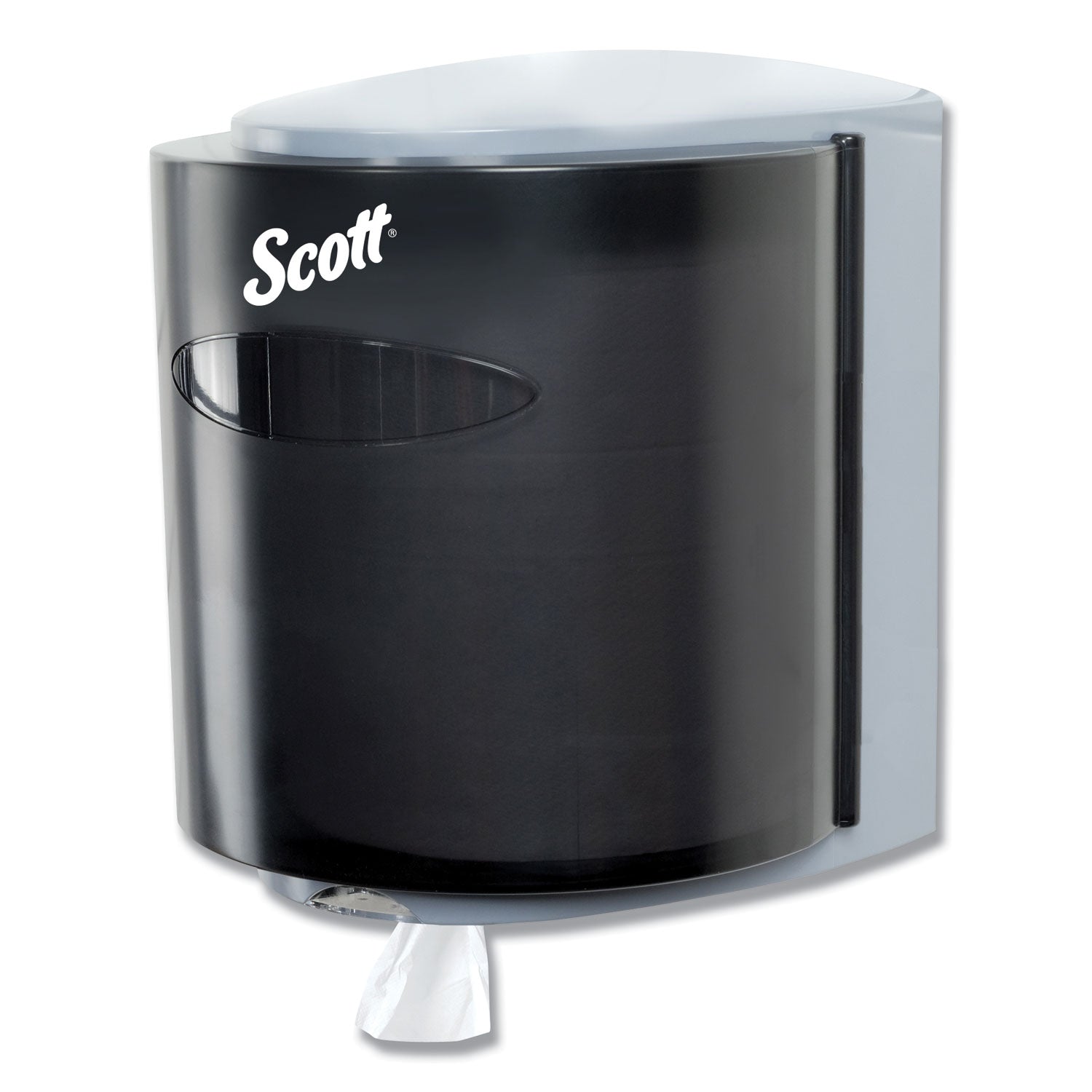 Roll Center Pull Towel Dispenser, 10.3 x 9.3 x 11.9, Smoke/Gray