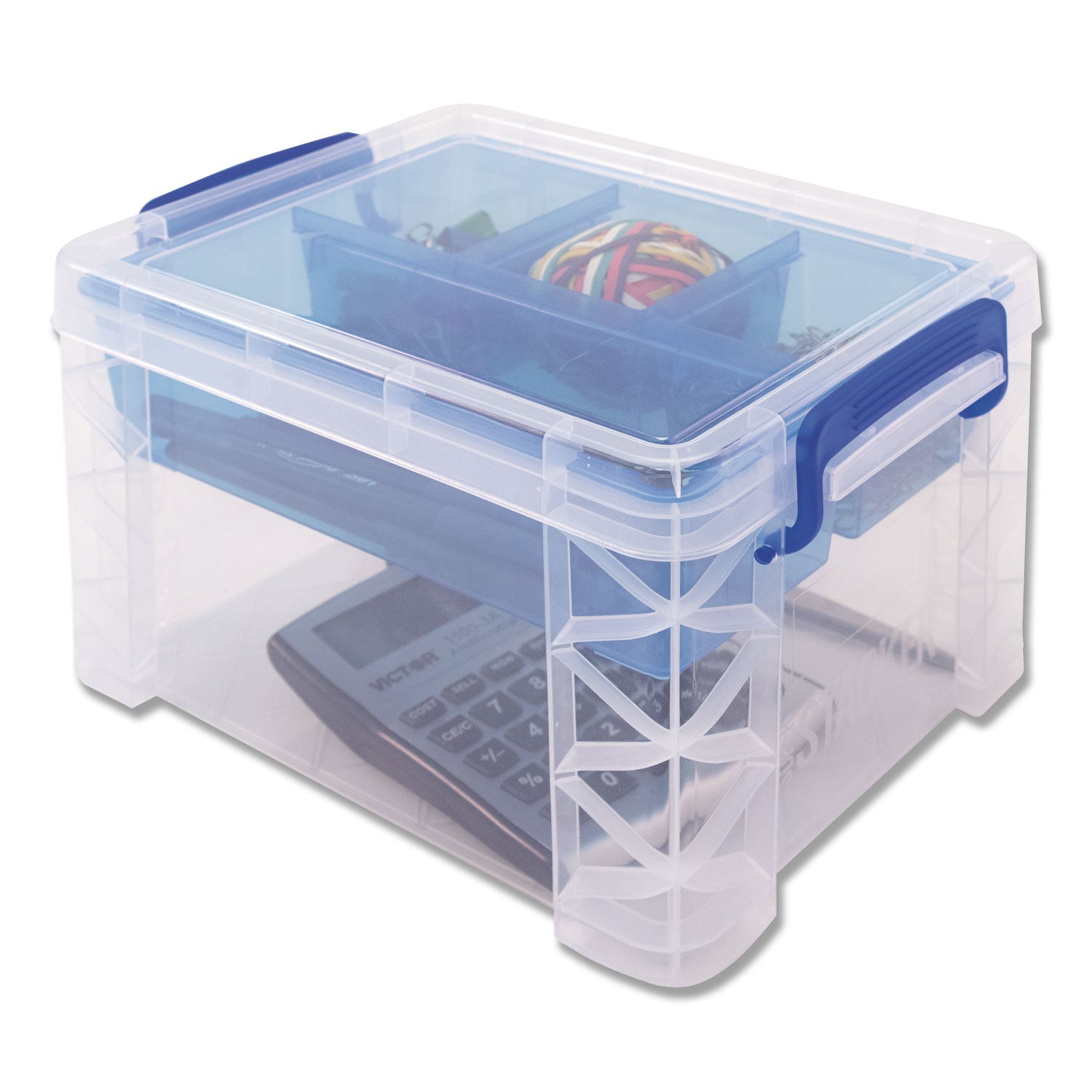 super-stacker-divided-storage-box-5-sections-75-x-1013-x-65-clear-blue_avt37375 - 3