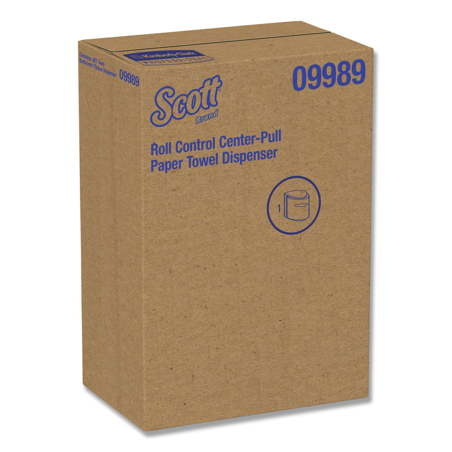 Roll Center Pull Towel Dispenser, 10.3 x 9.3 x 11.9, Smoke/Gray