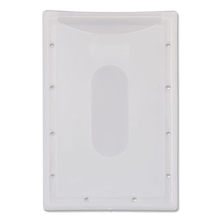 Clear ID Card Holder, Horizontal, Clear 2.31" x 3.69" Holder, 2.13" x 3.38" Insert, 25/Pack