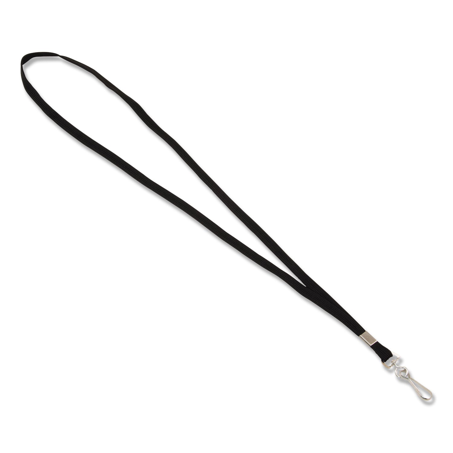 deluxe-lanyard-metal-j-hook-fastener-36-long-black_avt97126 - 1