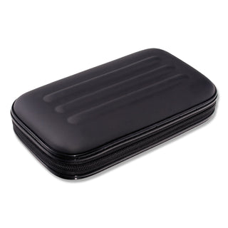 Large Soft-Sided Pencil Case, Fabric, 2 x 8.75 x 5.25, Black
