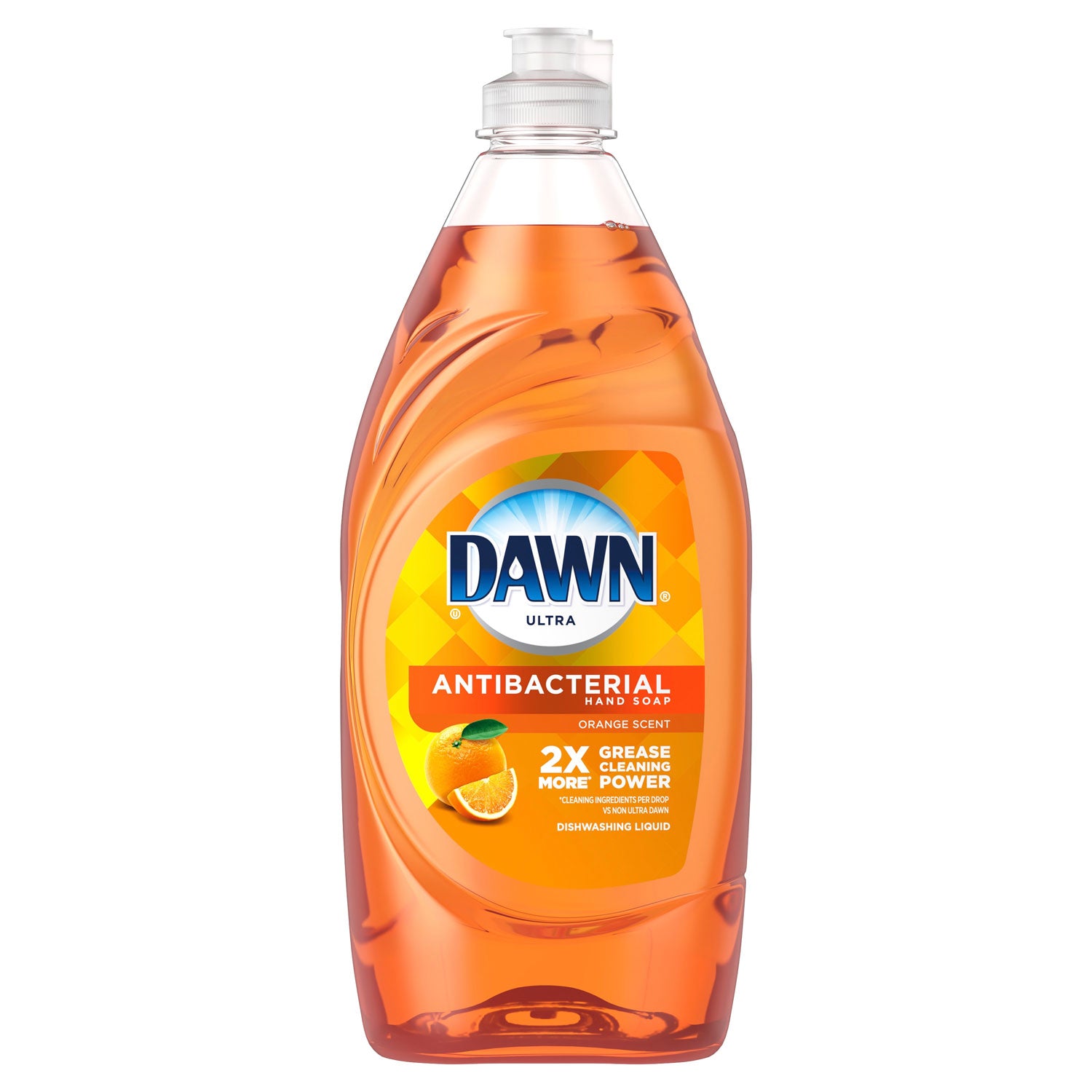 Ultra Antibacterial Dishwashing Liquid, Orange Scent, 28 oz Bottle - 1