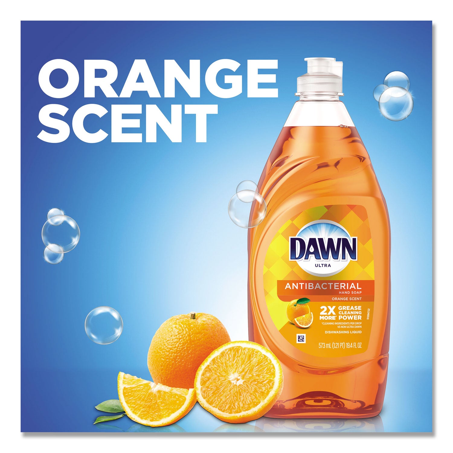 Ultra Antibacterial Dishwashing Liquid, Orange Scent, 28 oz Bottle - 3