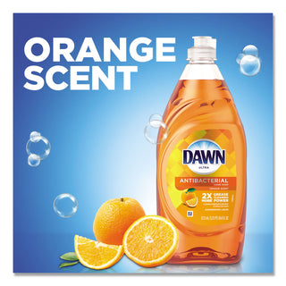 Ultra Antibacterial Dishwashing Liquid, Orange Scent, 28 oz Bottle - 3