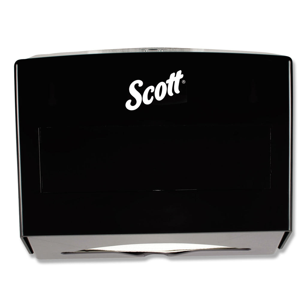 Scottfold Folded Towel Dispenser, 10.75 x 4.75 x 9, Black - 