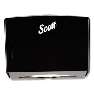 Scottfold Folded Towel Dispenser, 10.75 x 4.75 x 9, Black - 