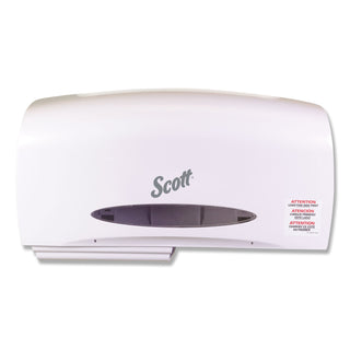 Scott Essential Coreless Jumbo Roll Toilet Paper Dispenser - Coreless Dispenser - 2 x Roll - 10.9" Height x 20.1" Width x 5.9" Depth - Plastic - Black - Durable - 1 / Carton