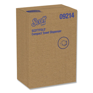 Scottfold Folded Towel Dispenser, 10.75 x 4.75 x 9, White