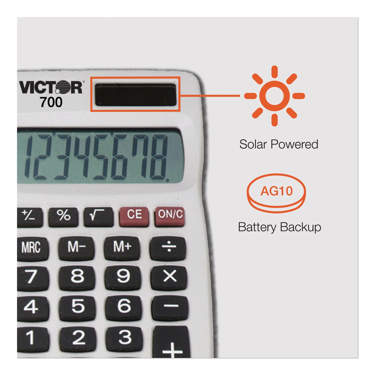 700 Pocket Calculator, 8-Digit LCD - 