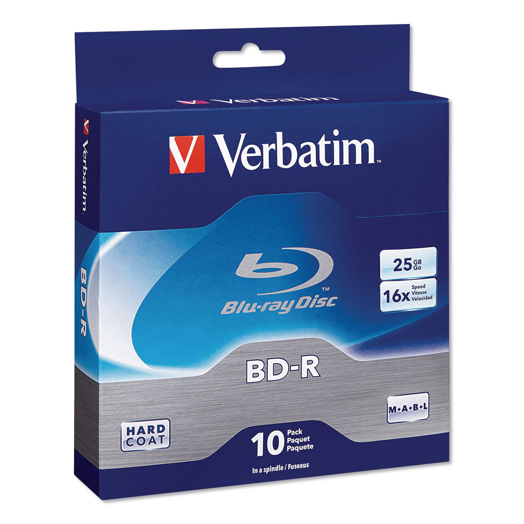 BD-R Blu-Ray Disc, 25 GB, 16x, White, 10/Pack