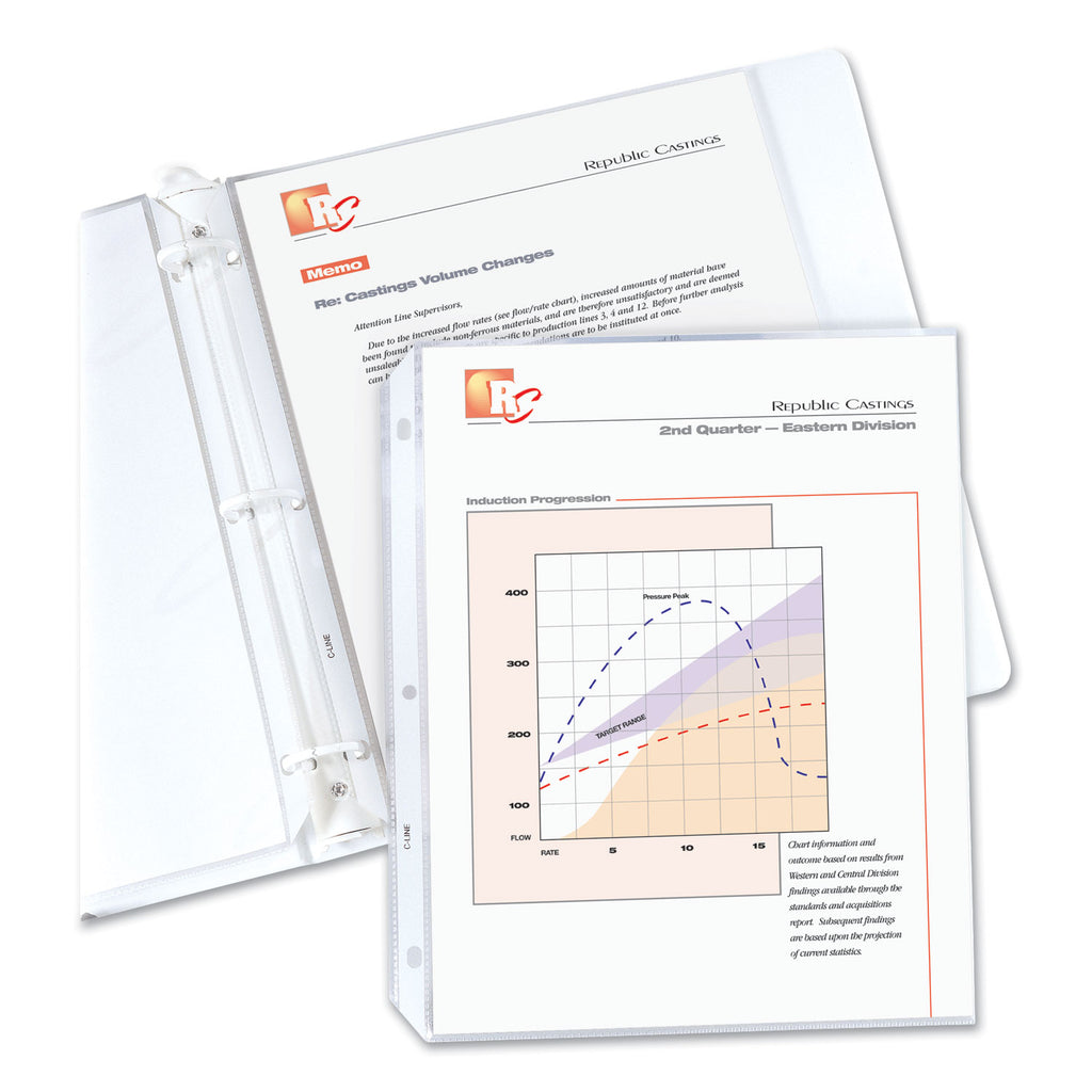 Standard Weight Polypropylene Sheet Protectors, Non-Glare, 2", 11 x 8.5, 50/Box