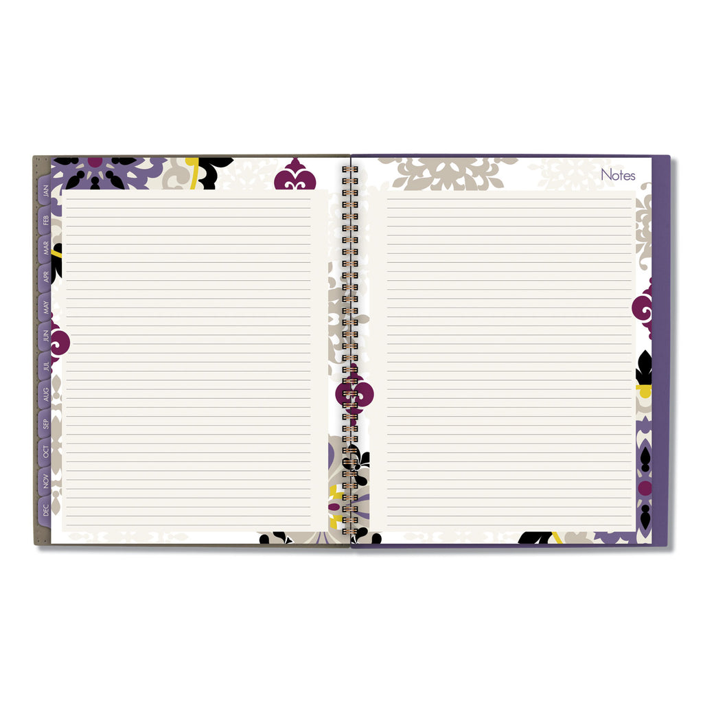 Vienna Weekly/Monthly Appointment Book, Vienna Geometric Artwork, 11 x 8.5, Purple/Tan Cover, 12-Month (Jan to Dec): 2024