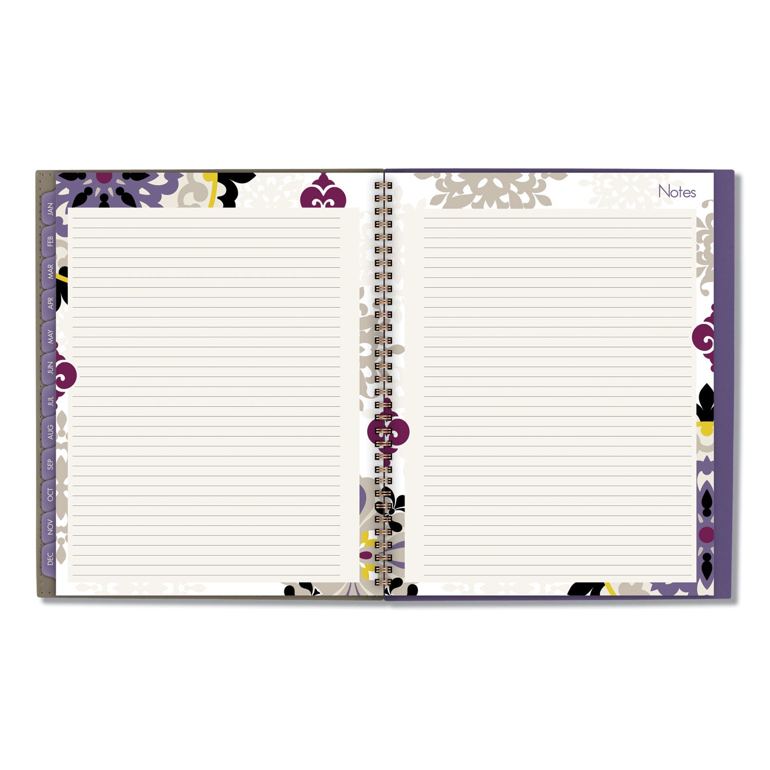 Vienna Weekly/Monthly Appointment Book, Vienna Geometric Artwork, 11 x 8.5, Purple/Tan Cover, 12-Month (Jan to Dec): 2024 - 7