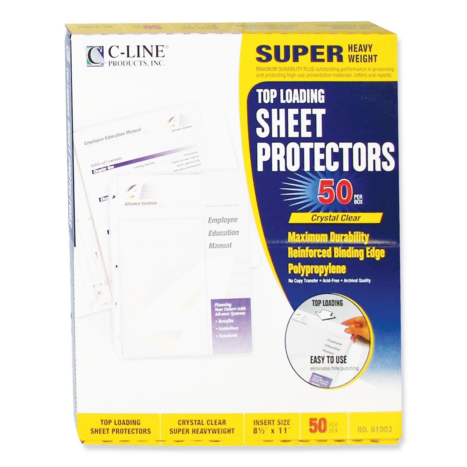 super-heavyweight-polypropylene-sheet-protectors-clear-2-11-x-85-50-bx_cli61003 - 3