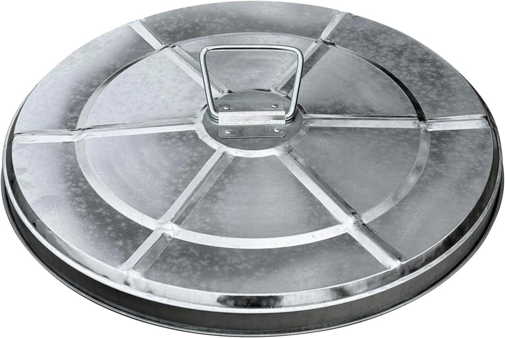 Lid for 20-Gallon Galvanized Steel Round Fire Resistant Trash Can