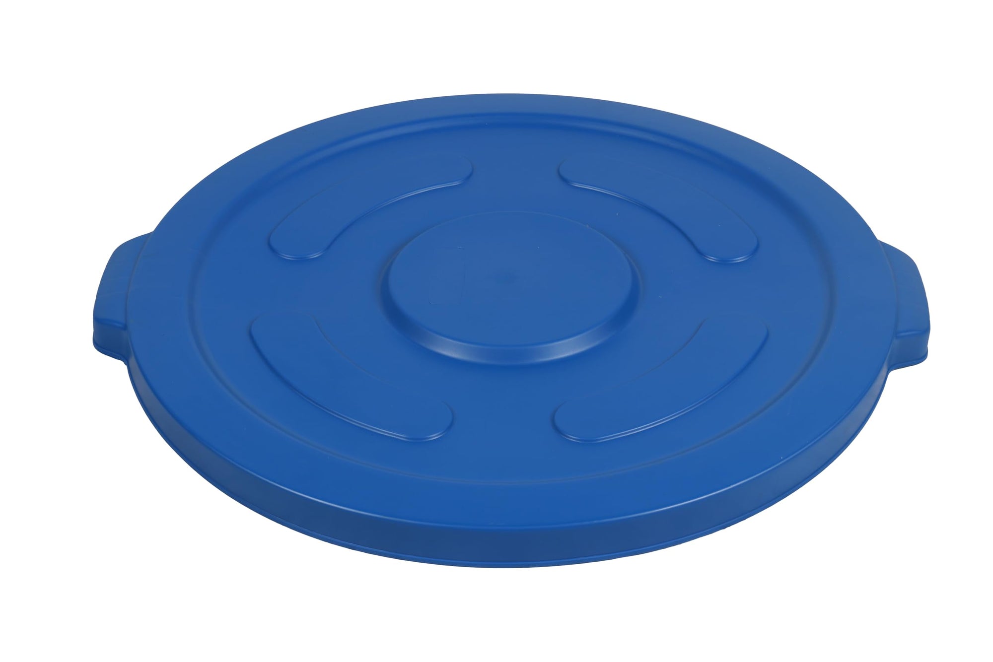 Lid for 55 Gal Round Trash Can, Blue