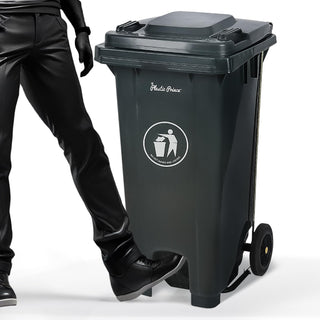 32 Gal Gray Step-On Rollout Container