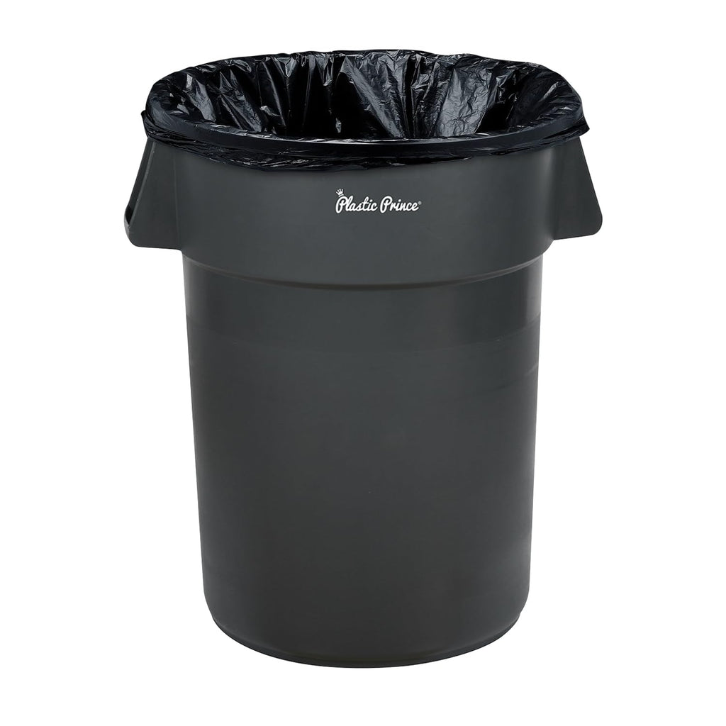 32 Gal Gray Round Trash Can