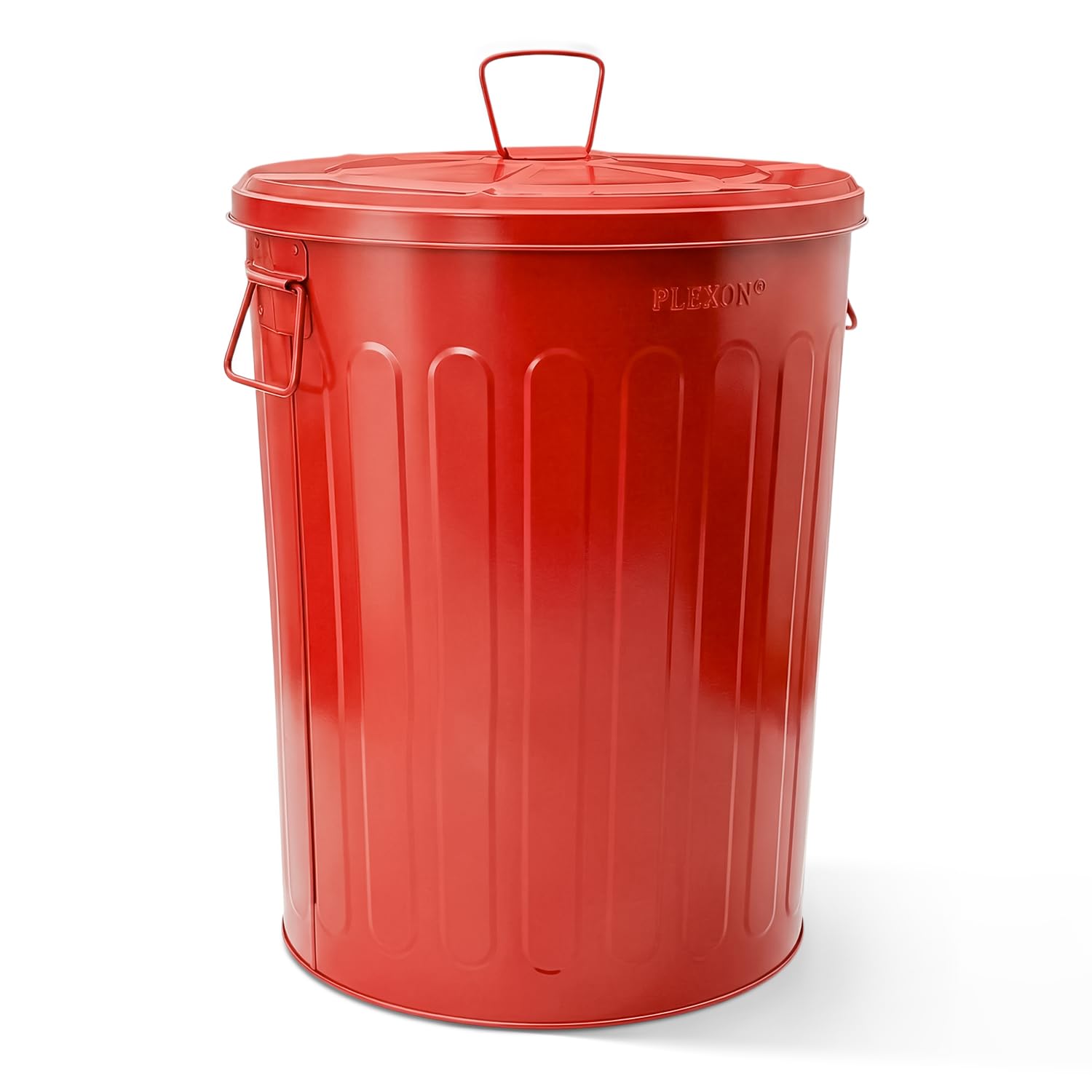 plexon-20-gallon-metal-trash-can-with-lid-outdoor-large-garbage-can-decorative-trash-can-heavy-duty-powder-coated-metal-bucket-with-lid-for-garage-workshop-storage-farmhouse-red