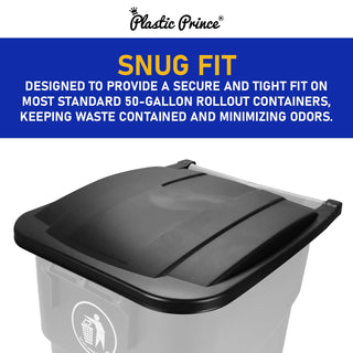 Replacement Lid for Plastic Prince 50 Gallon Rollout Container
