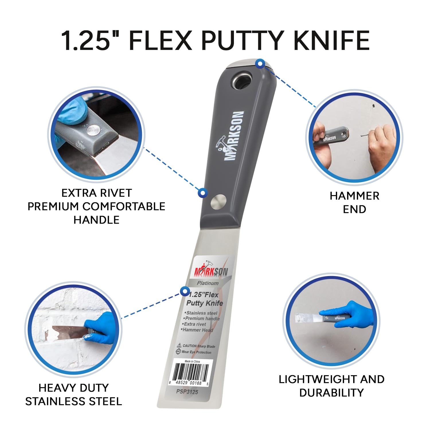 Platinum 1.25" SS Blade Flex Putty Knife