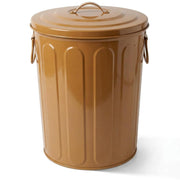 5 Gallon Metal Trash Can with Lid | Rust-Resistant