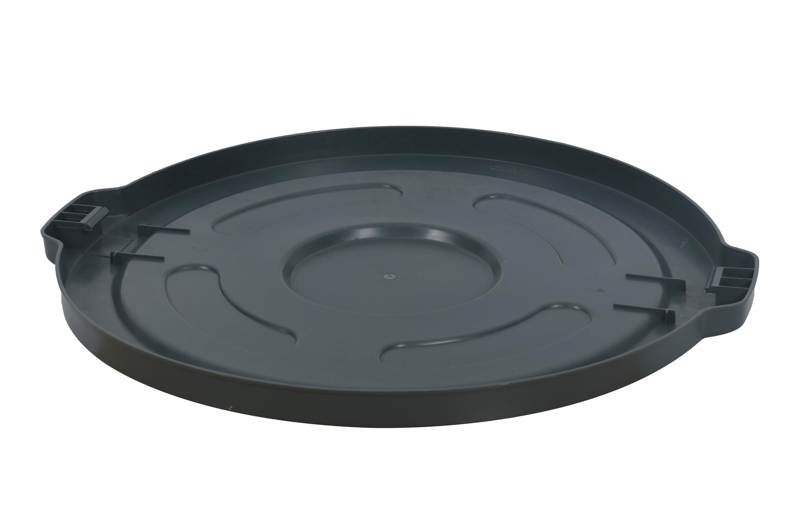 Lid for 55 Gal Round Trash Can, Gray