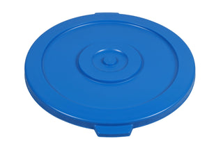 Lid for 32 Gal Round Trash Can, Blue