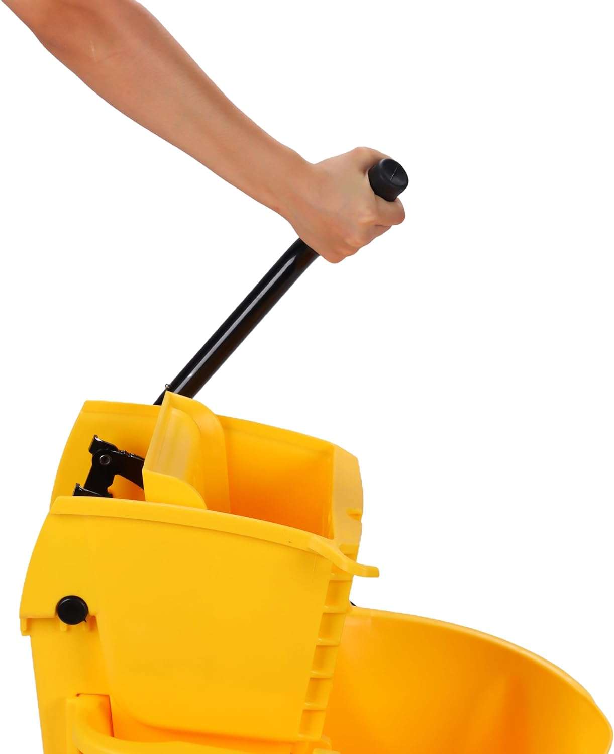 35-QT Side Press Mop Bucket and Wringer, Yellow