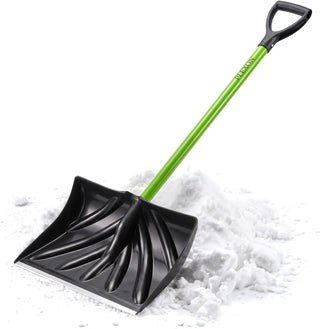 48'' Snow Pusher with Fiberglass Handle & Plastic D-Grip, 17'' Wide Blade with Aluminum Edge