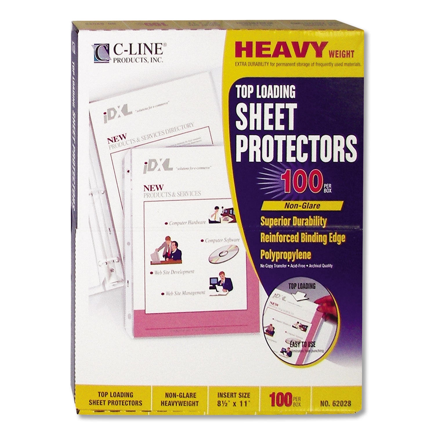 heavyweight-polypropylene-sheet-protectors-non-glare-2-11-x-85-100-box_cli62028 - 3