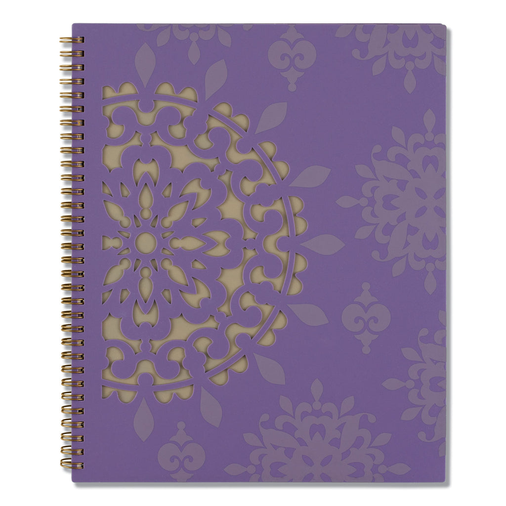 Vienna Weekly/Monthly Appointment Book, Vienna Geometric Artwork, 11 x 8.5, Purple/Tan Cover, 12-Month (Jan to Dec): 2024 - 8