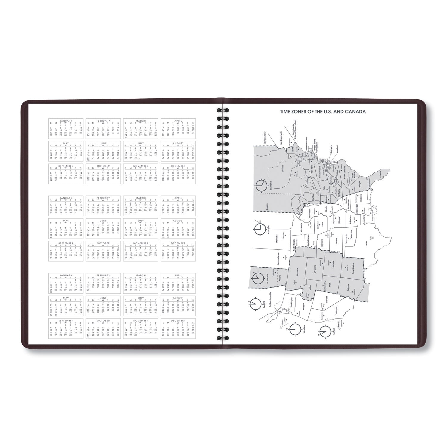 Monthly Planner, 11 x 9, Winestone Cover, 15-Month (Jan to Mar): 2024 to 2025 - 