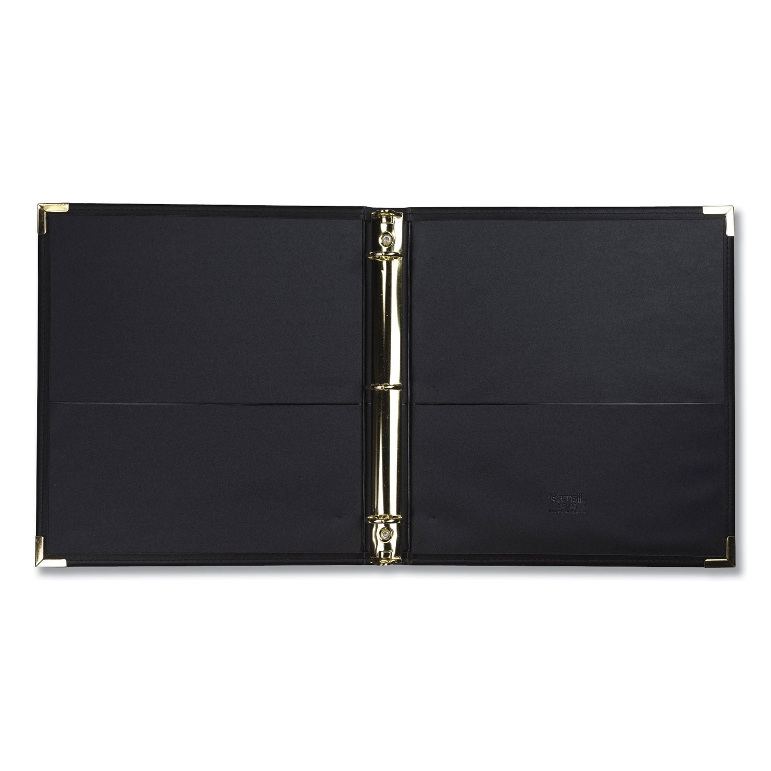 Classic Collection Ring Binder, 3 Rings, 1" Capacity, 11 x 8.5, Black - 