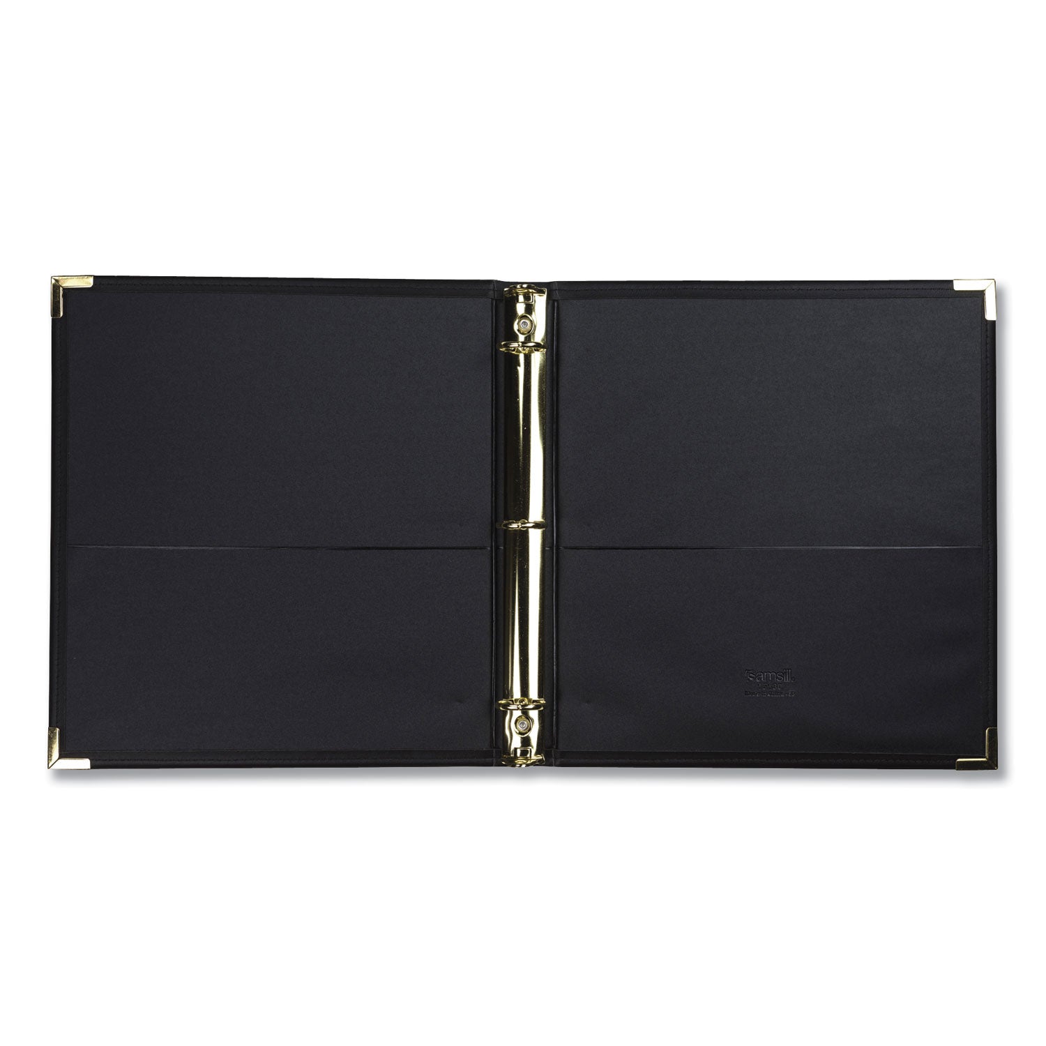 Classic Collection Ring Binder, 3 Rings, 1" Capacity, 11 x 8.5, Black