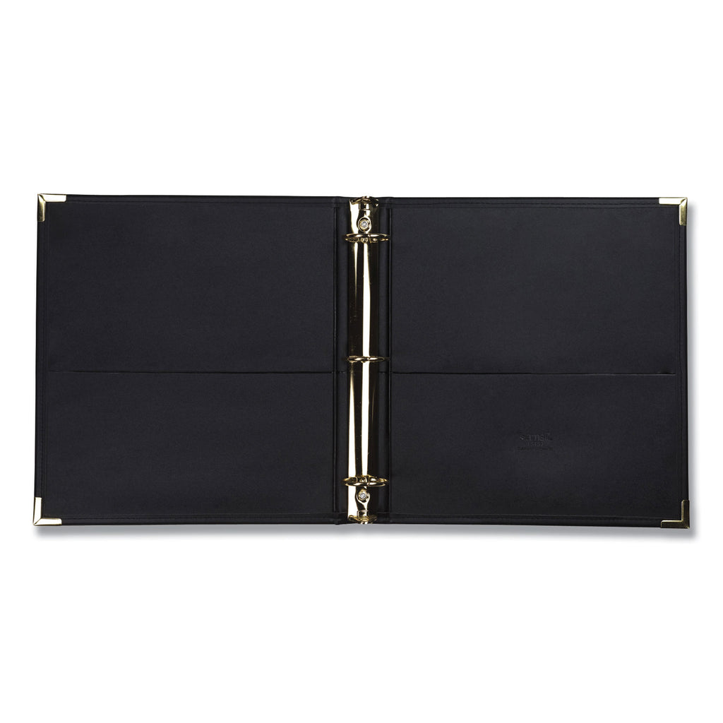 Classic Collection Ring Binder, 3 Rings, 1.5" Capacity, 11 x 8.5, Black - 