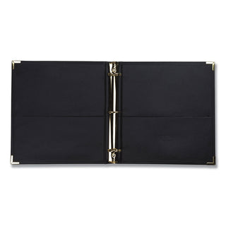 Classic Collection Ring Binder, 3 Rings, 1.5" Capacity, 11 x 8.5, Black - 