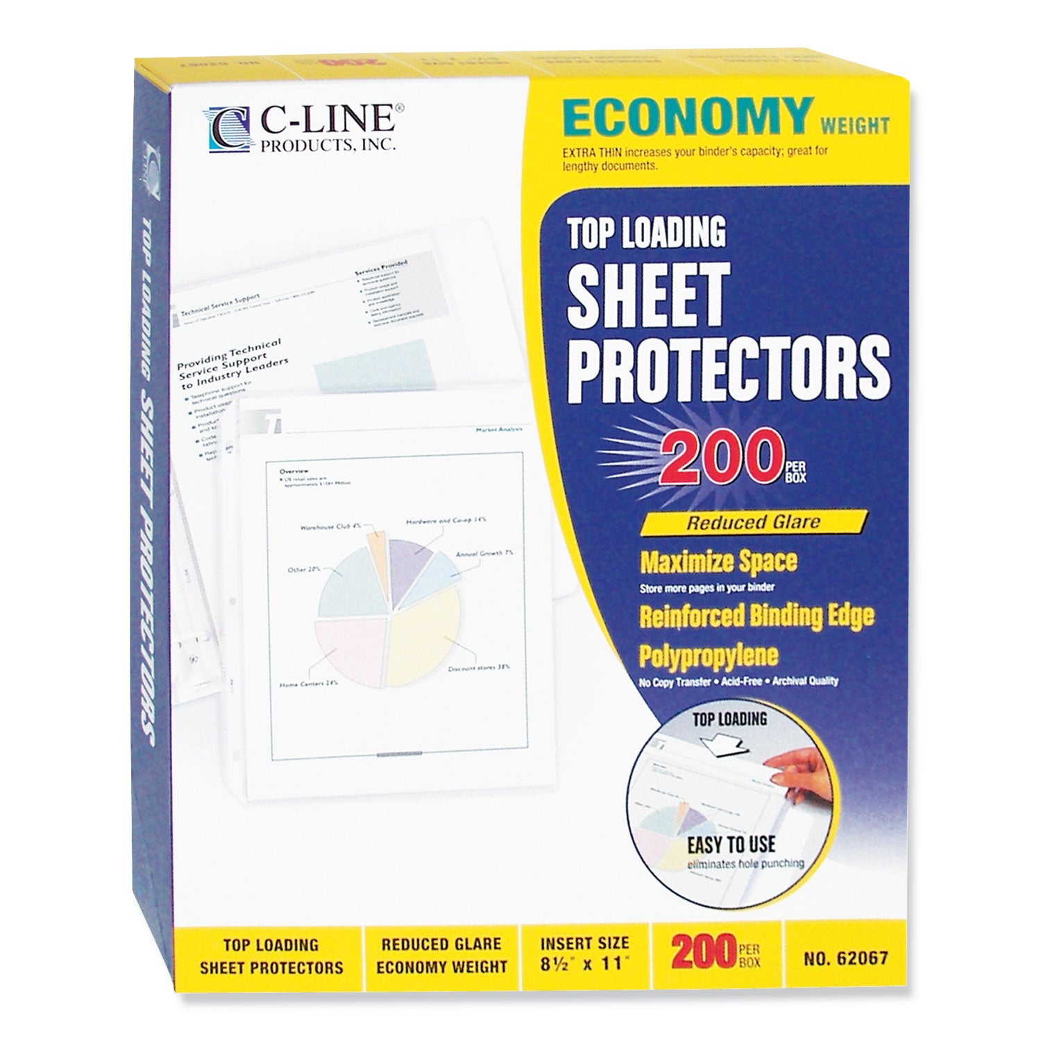 economy-weight-poly-sheet-protectors-reduced-glare-2-11-x-85-200-box_cli62067 - 3