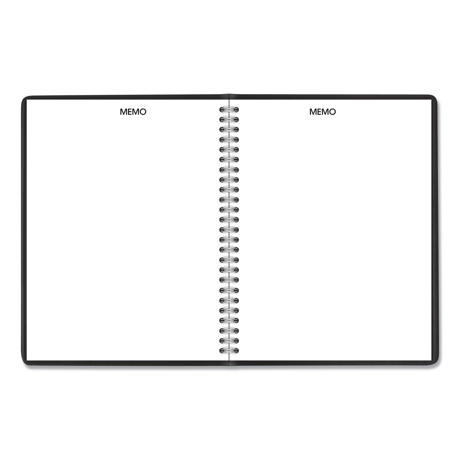 DayMinder Monthly Planner with Notes Column, Ruled Blocks, 8.75 x 7, Black Cover, 12-Month (Jan to Dec): 2024 - 